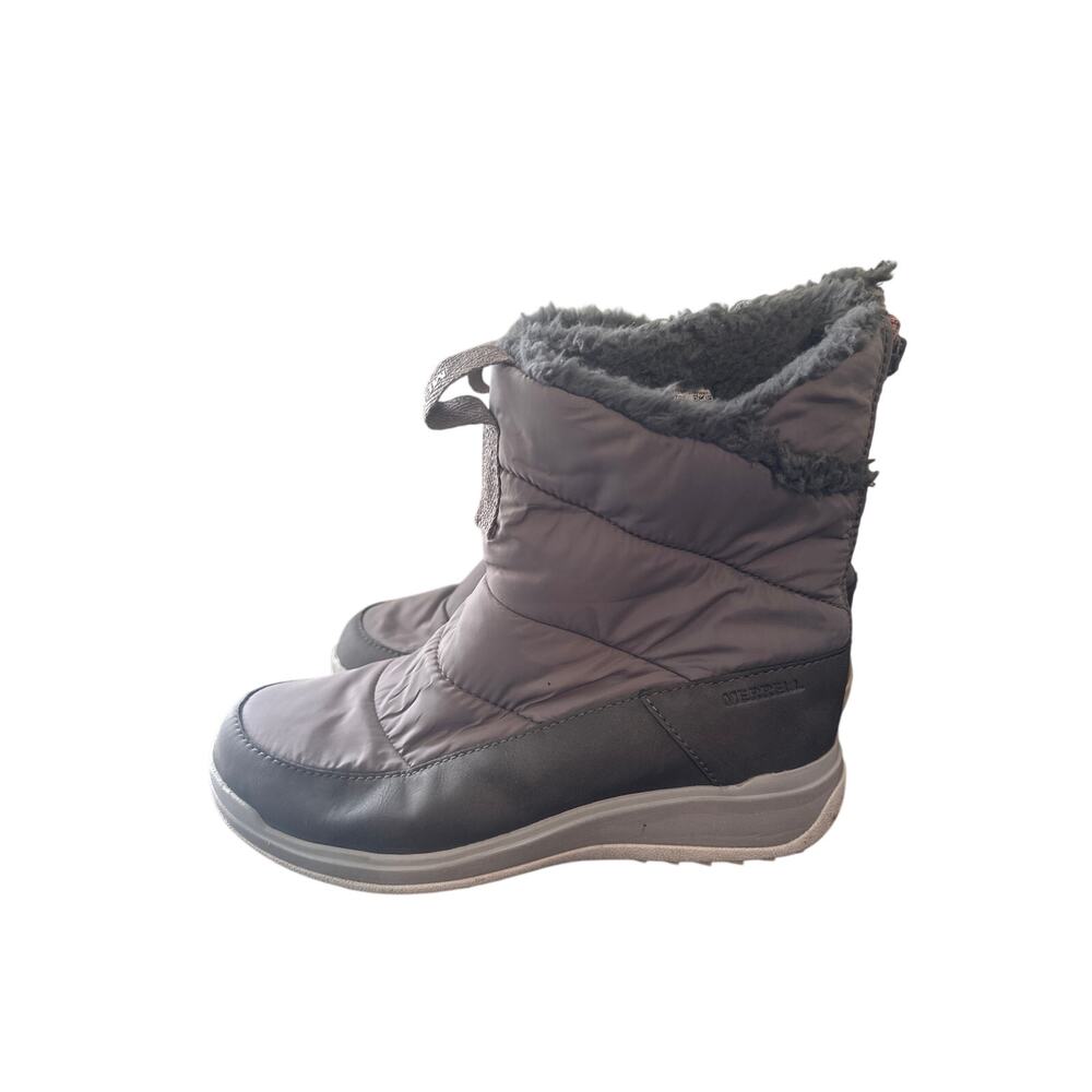 Merrell Women's Snowcreek Sport Polar WP Charcoal Mid Zip Winter Boots 7.5 N